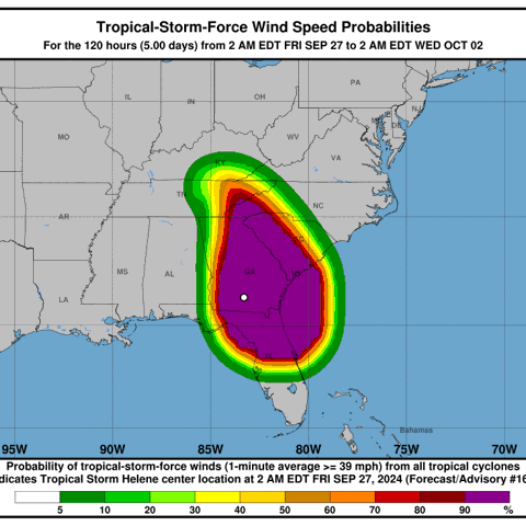 Hurricane Helene slammed into Florida coast as a Category 4 storm
